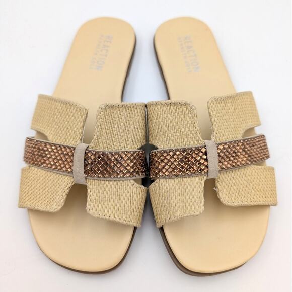 Reaction Kenneth Cole Whisp Sandals Women's Natural Weave Size US5M EU35 - Picture 10 of 10